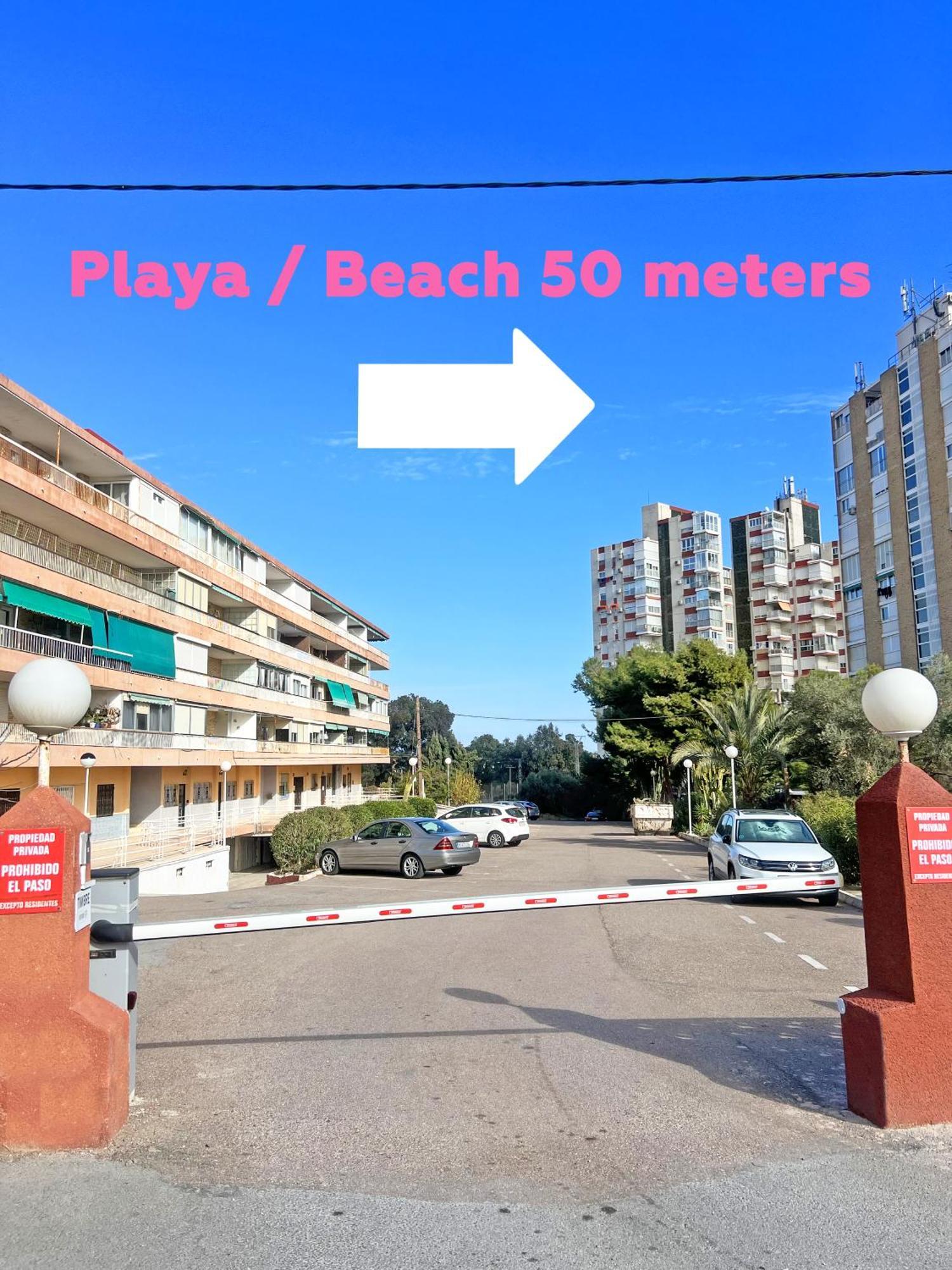 A 100M De La Playa. 2 Hab. A/C Διαμέρισμα Αλικάντε Εξωτερικό φωτογραφία